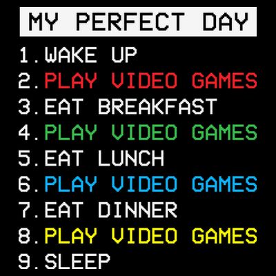 Gamer Routine Funny Gamer Epic Gamer Happy Gamer Video Games Lover T-Shirt
