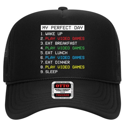 Gamer Routine Funny Gamer Epic Gamer Happy Gamer Video Games Lover Trucker Hat