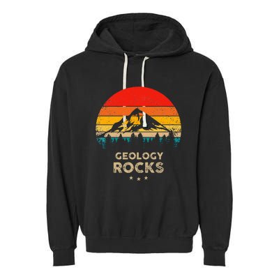 Geology Rocks Funny Geologist Gift Idea Garment-Dyed Fleece Hoodie