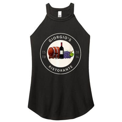 GiorgioS Ristorante Great Food Atmosphere Aura Women's Perfect Tri Rocker Tank