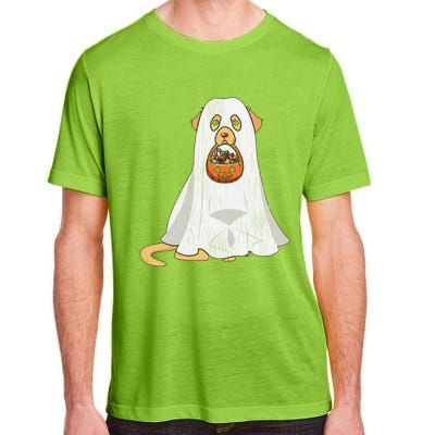 Golden Retriever Ghost Dog Mom Dad Trick Or Treat Halloween Gift Adult ChromaSoft Performance T-Shirt