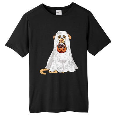 Golden Retriever Ghost Dog Mom Dad Trick Or Treat Halloween Gift Tall Fusion ChromaSoft Performance T-Shirt