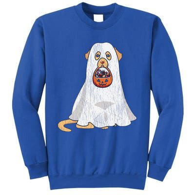 Golden Retriever Ghost Dog Mom Dad Trick Or Treat Halloween Gift Sweatshirt