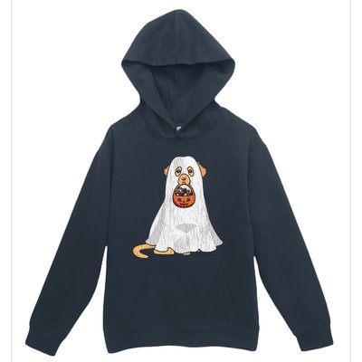 Golden Retriever Ghost Dog Mom Dad Trick Or Treat Halloween Gift Urban Pullover Hoodie