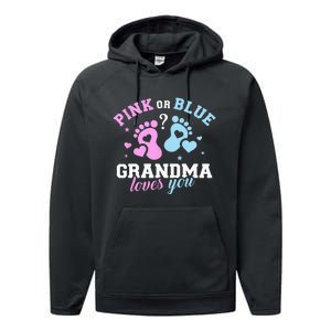 Gender Reveal Grandma Performance Fleece Hoodie