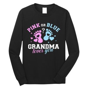 Gender Reveal Grandma Long Sleeve Shirt