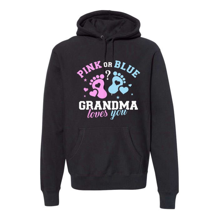 Gender Reveal Grandma Premium Hoodie