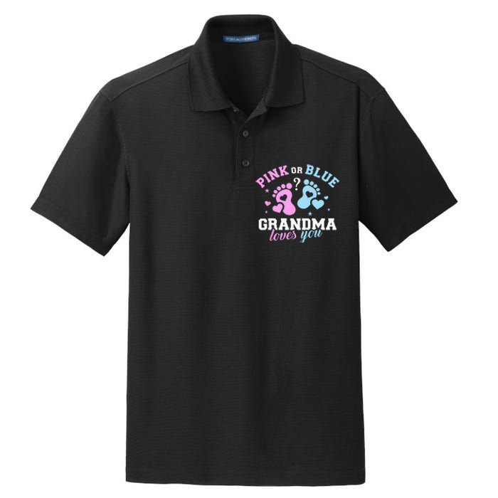 Gender Reveal Grandma Dry Zone Grid Polo