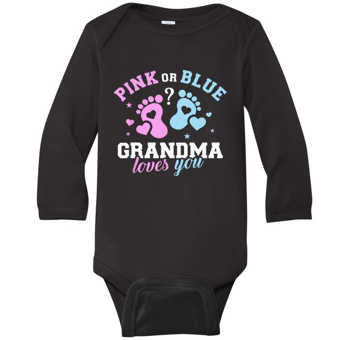 Gender Reveal Grandma Baby Long Sleeve Bodysuit