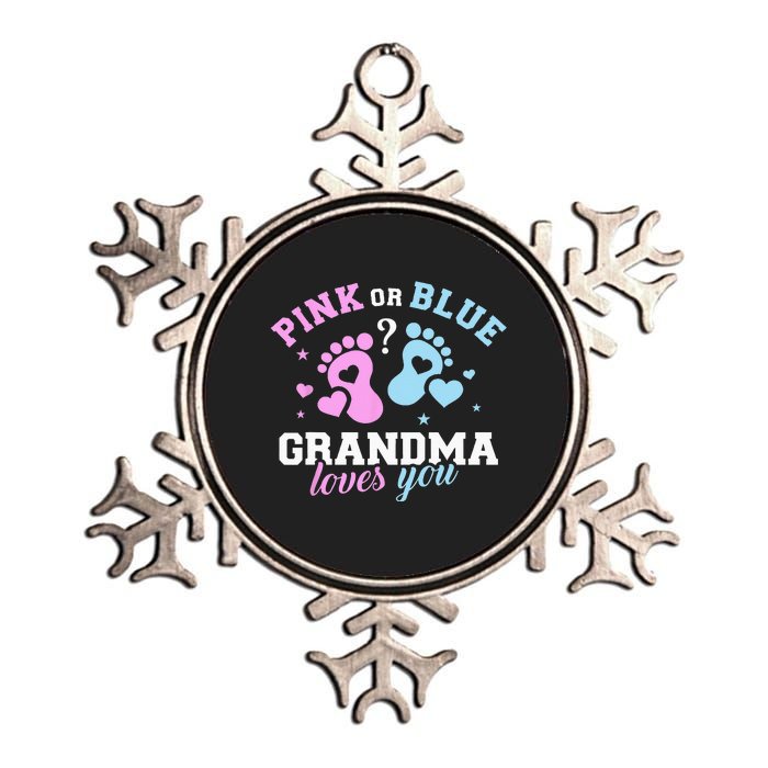 Gender Reveal Grandma Metallic Star Ornament