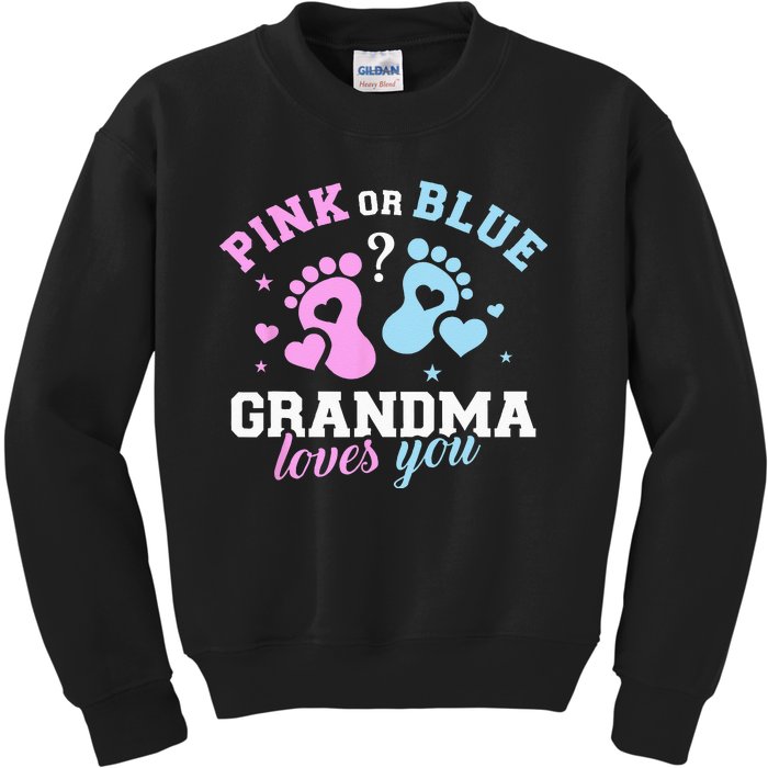 Gender Reveal Grandma Kids Sweatshirt