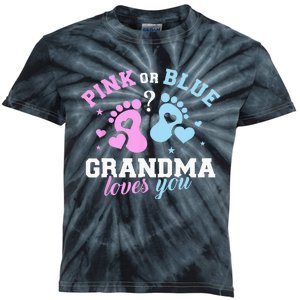 Gender Reveal Grandma Kids Tie-Dye T-Shirt