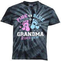 Gender Reveal Grandma Kids Tie-Dye T-Shirt