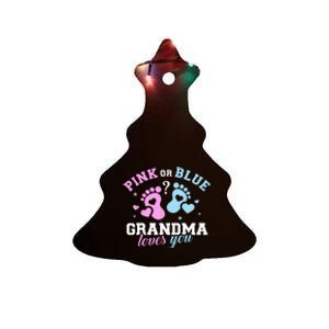 Gender Reveal Grandma Ceramic Tree Ornament