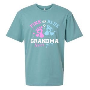 Gender Reveal Grandma Sueded Cloud Jersey T-Shirt