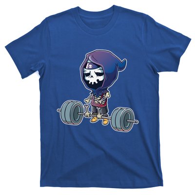 Gym Reaper Grim Reaper Deadlifts Workout Halloween Costume Great Gift T-Shirt