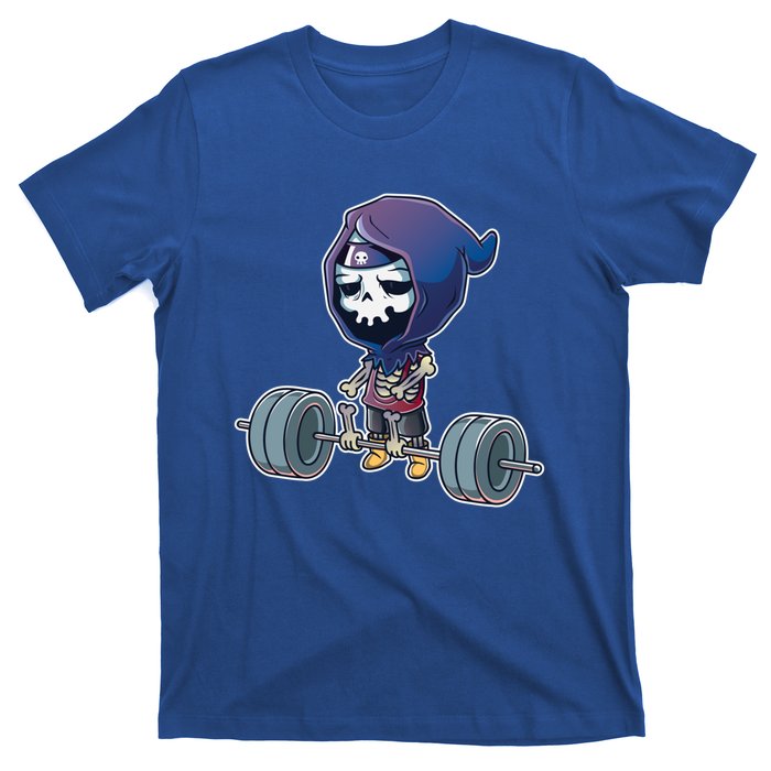 Gym Reaper Grim Reaper Deadlifts Workout Halloween Costume Great Gift T-Shirt