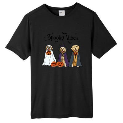 Golden Retriever Ghost Dogs Halloween Dog Witch Spooky Vibes Great Gift Tall Fusion ChromaSoft Performance T-Shirt