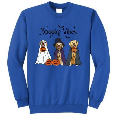 Golden Retriever Ghost Dogs Halloween Dog Witch Spooky Vibes Great Gift Sweatshirt