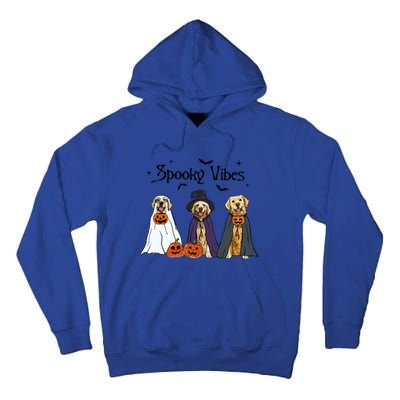 Golden Retriever Ghost Dogs Halloween Dog Witch Spooky Vibes Great Gift Tall Hoodie