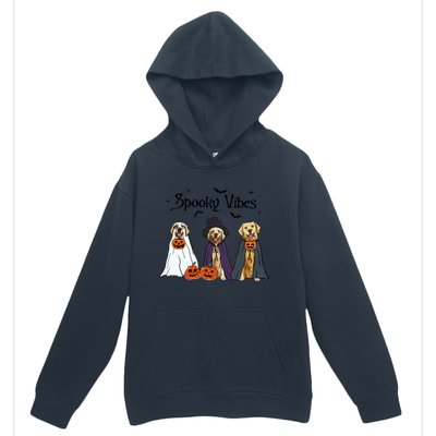 Golden Retriever Ghost Dogs Halloween Dog Witch Spooky Vibes Great Gift Urban Pullover Hoodie