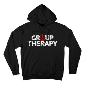 Gun Range Group Therapy Target Shooting Funny Hoodie