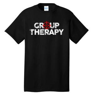 Gun Range Group Therapy Target Shooting Funny Tall T-Shirt