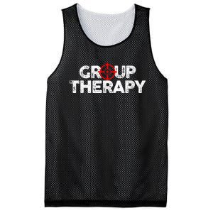 Gun Range Group Therapy Target Shooting Funny Mesh Reversible Basketball Jersey Tank