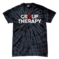 Gun Range Group Therapy Target Shooting Funny Tie-Dye T-Shirt