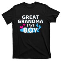 Gender reveal great grandma says matching baby party T-Shirt