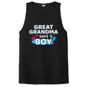 Gender reveal great grandma says matching baby party PosiCharge Competitor Tank