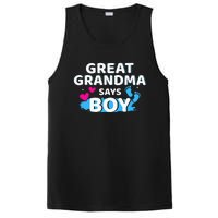 Gender reveal great grandma says matching baby party PosiCharge Competitor Tank