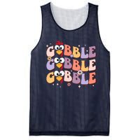 Groovy Retro Gobble Gobble Funny Thanksgiving Turkey Day Mesh Reversible Basketball Jersey Tank