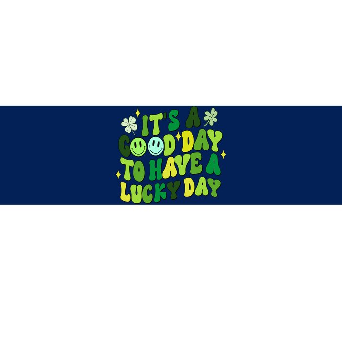 Green Retro Groovy St Patricks Day Party funny Bumper Sticker