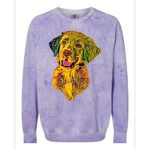 Golden Retriever Gorgeous Pet Dog Lover Gift Colorblast Crewneck Sweatshirt