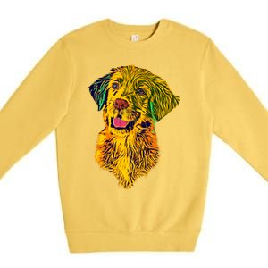 Golden Retriever Gorgeous Pet Dog Lover Gift Premium Crewneck Sweatshirt