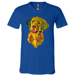 Golden Retriever Gorgeous Pet Dog Lover Gift V-Neck T-Shirt