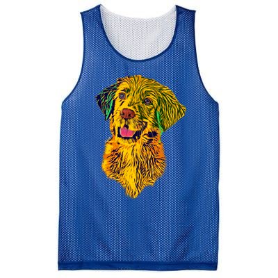 Golden Retriever Gorgeous Pet Dog Lover Gift Mesh Reversible Basketball Jersey Tank