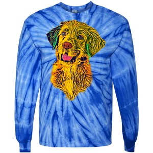 Golden Retriever Gorgeous Pet Dog Lover Gift Tie-Dye Long Sleeve Shirt