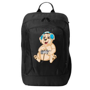 Golden Retriver Gamer City Backpack