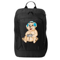 Golden Retriver Gamer City Backpack