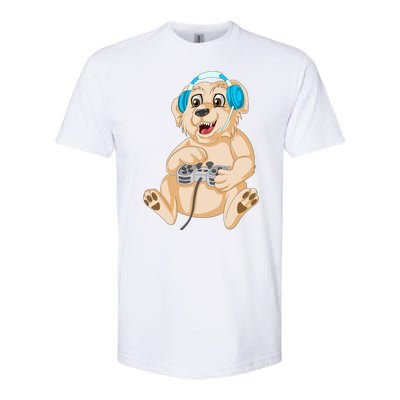 Golden Retriver Gamer Softstyle® CVC T-Shirt