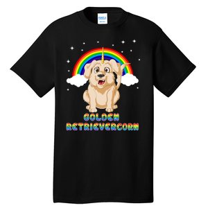 Golden Retriver Golden Retrivercorn Tall T-Shirt