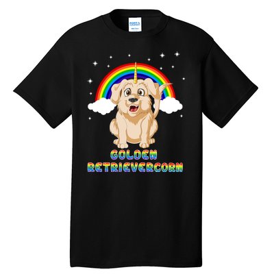 Golden Retriver Golden Retrivercorn Tall T-Shirt