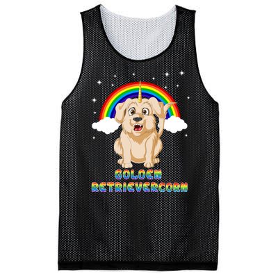 Golden Retriver Golden Retrivercorn Mesh Reversible Basketball Jersey Tank