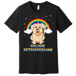 Golden Retriver Golden Retrivercorn Premium T-Shirt