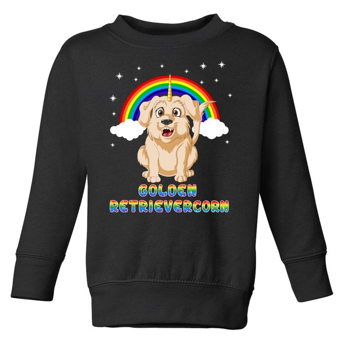 Golden Retriver Golden Retrivercorn Toddler Sweatshirt