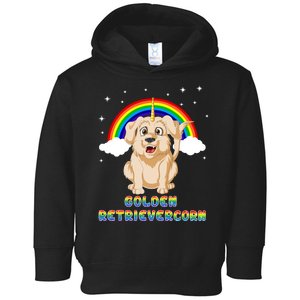 Golden Retriver Golden Retrivercorn Toddler Hoodie