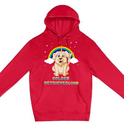 Golden Retriver Golden Retrivercorn Premium Pullover Hoodie