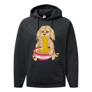 Goldendoodle Ramen Performance Fleece Hoodie